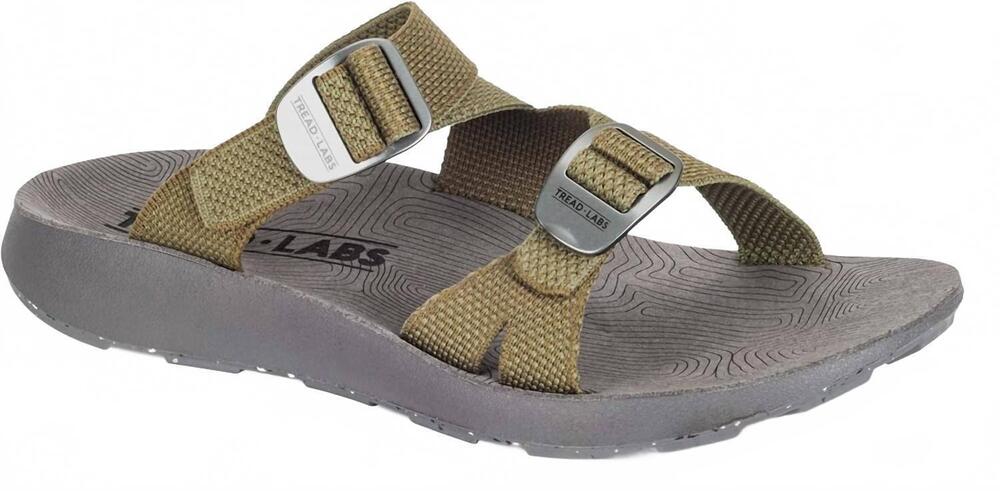NEW TREAD LABS men's redway slide sandals in forest